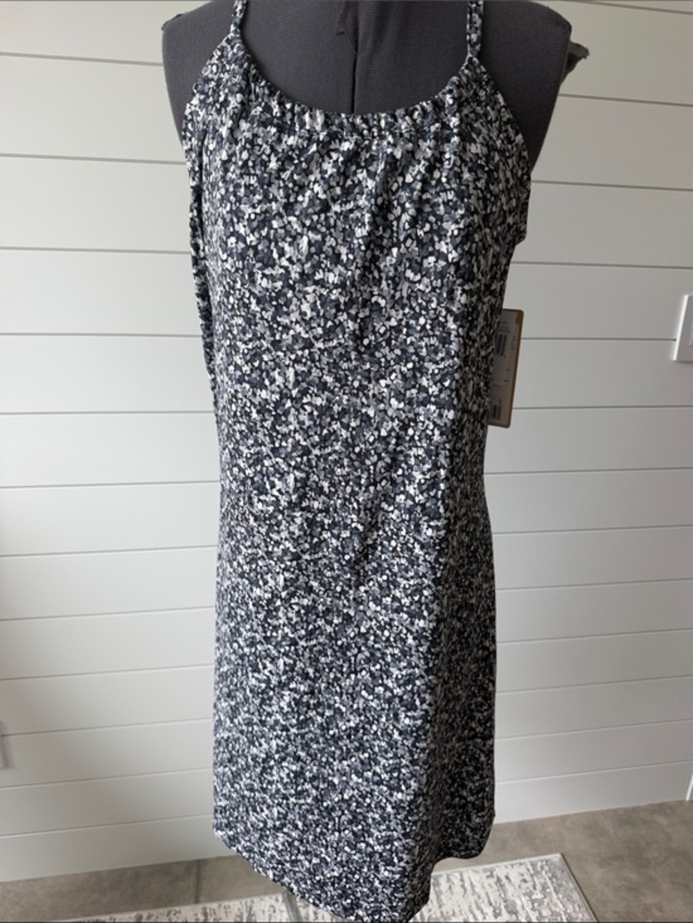 NWT Marika dress Black and White Halter Dress size XL